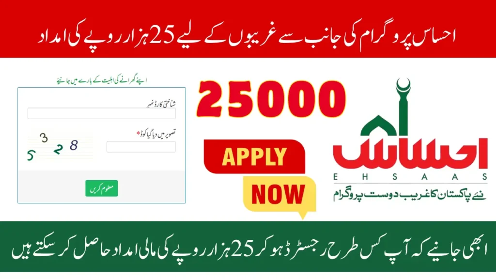 8171 Check Online 25000 Ehsaas Program Complete Information