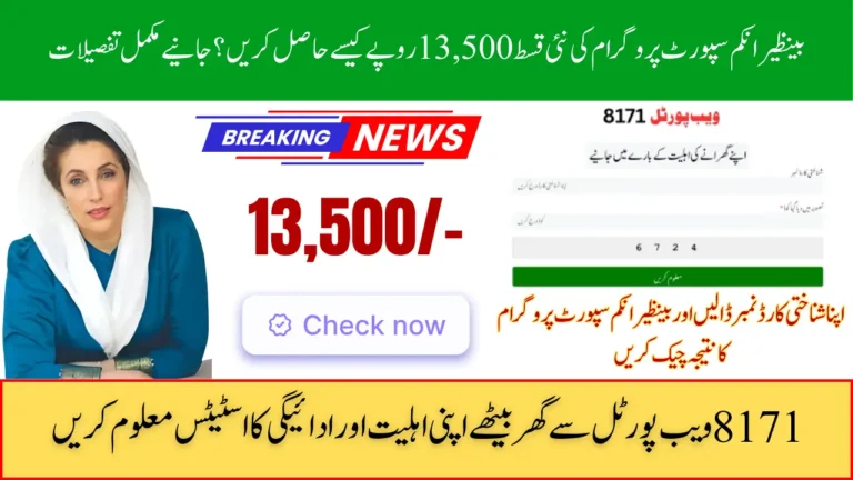 BISP 8171 CNIC Result 2025 Check Online Approval and Payment Status Easily