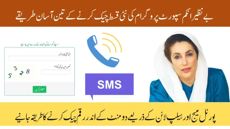 BISP Beneficiary Status Check September 2025 by Helpline, SMS and Portal