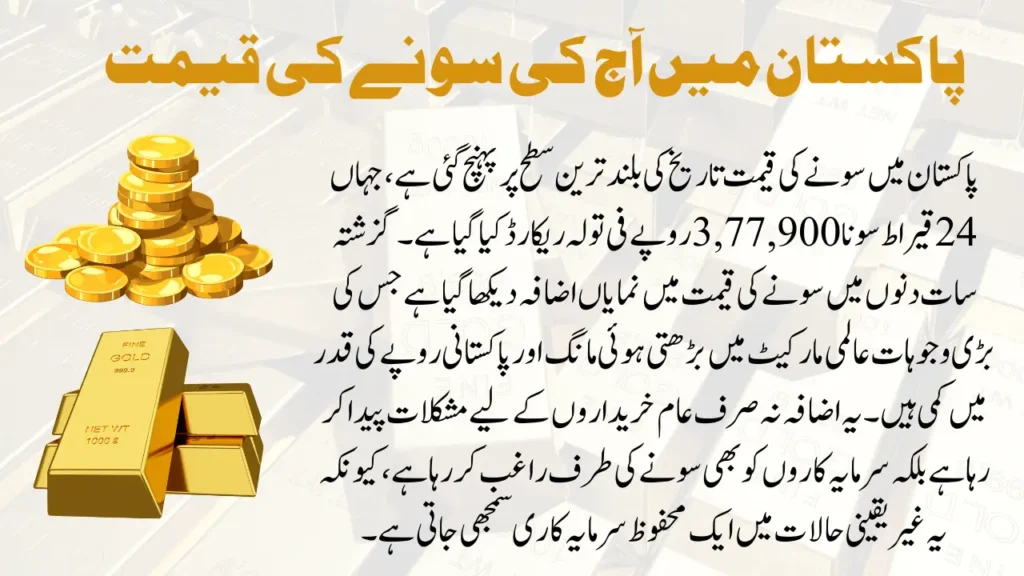 Massive Increase in Gold Price in Pakistan - The Biggest Increase in the Price of Gold in history
