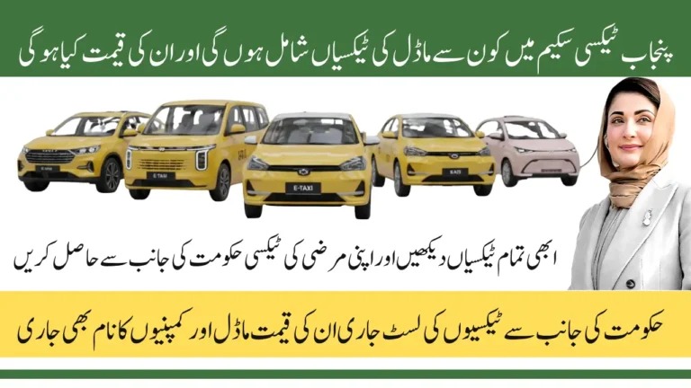 Punjab E-taxi Scheme - E-Taxi Models, Official Prices & Specs