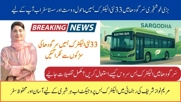 Punjab’s 33 New Electric Buses Hit Sargodha Roads – Eco-Friendly Travel Begins