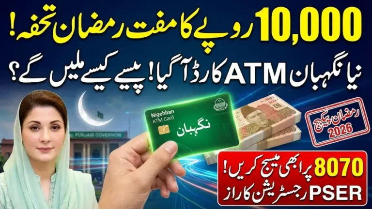 CM Nigehban Card Program 2026 8070 PSER Registration, Eligibility Rules, and ATM Card Details