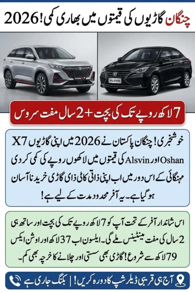 Changan Reduces Prices in Pakistan Oshan X7 and Alsvin Black Series Get Massive Discounts