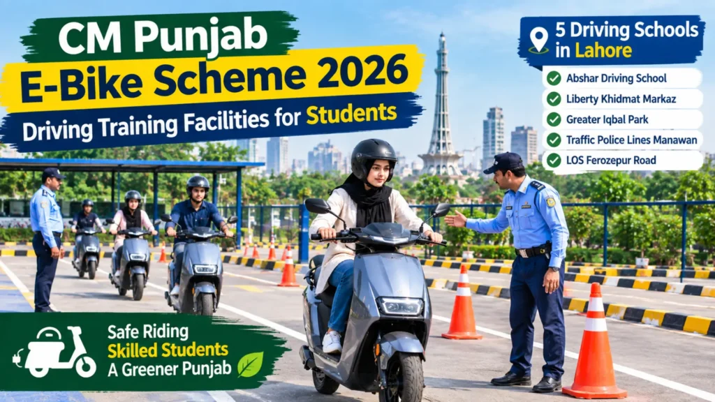 CM Punjab E-Bike Scheme 2026: 5 Driving Schools for Applicants and Training Details